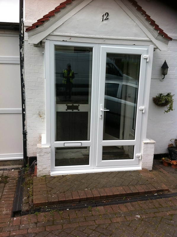 uPVC French doors fitted as front entrance in Brent Cross